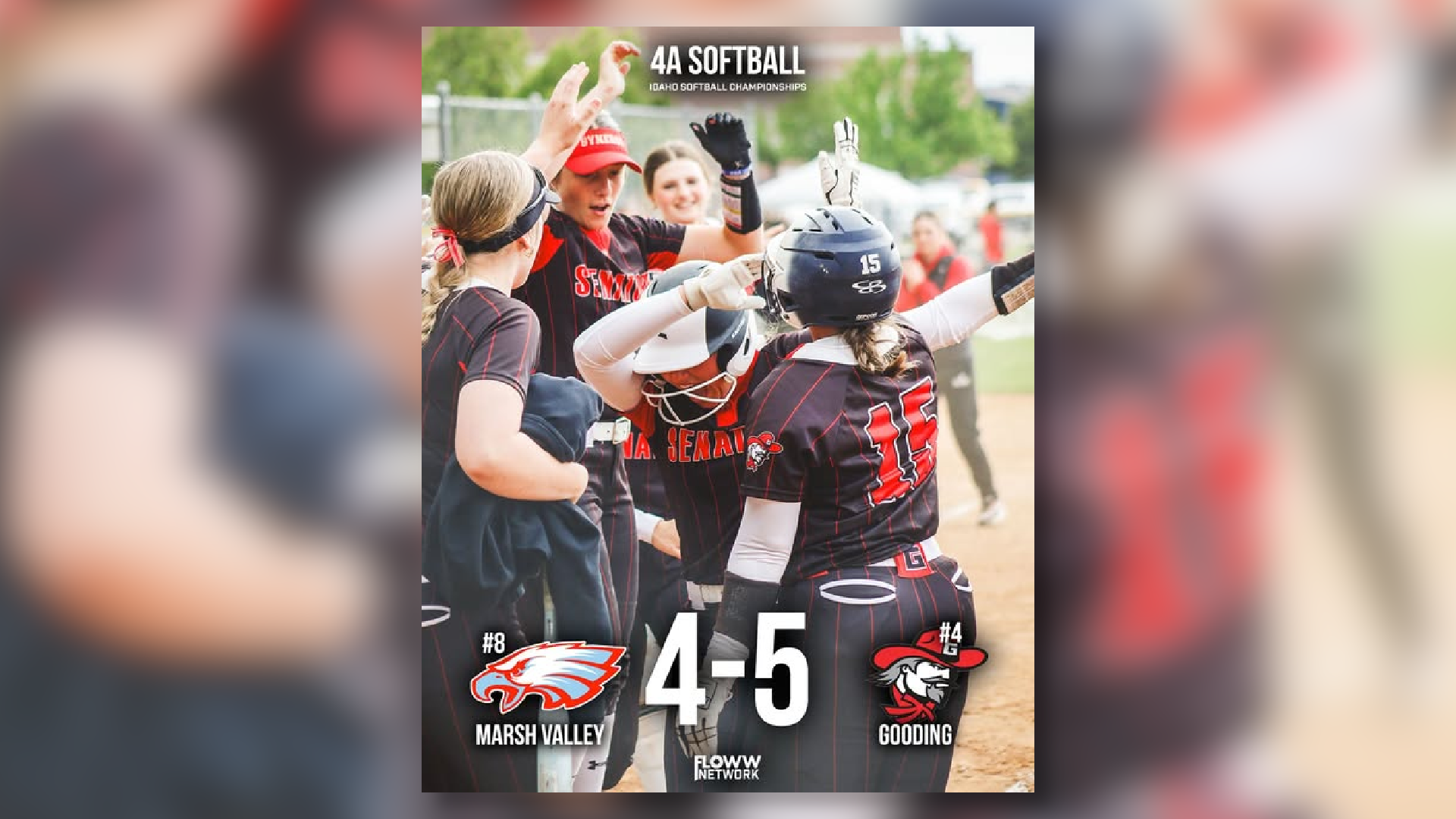 GOODING SURVIVES WITH WALK-OFF VICTORY OVER MARSH VALLEY, 5-4 - Idaho high school sports - FLOWW Network
